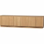 Outlet WOOOD Zuma Tv Meubel 200 Cm Eiken Transparant